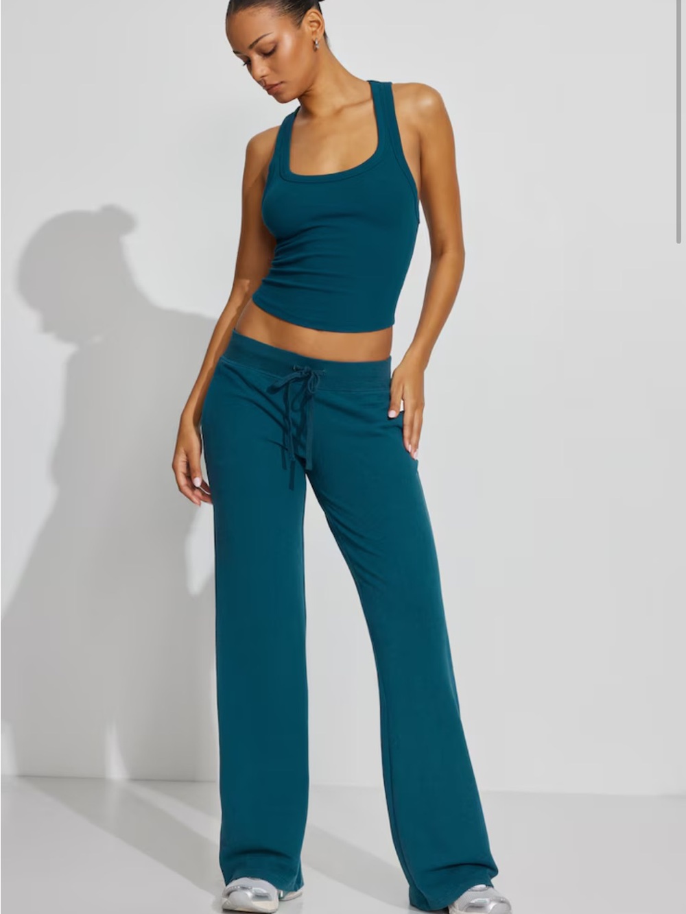 Garage Teal Polo Top with Snatch Booty StretchTerry™ Pants - Picture 7 of 7